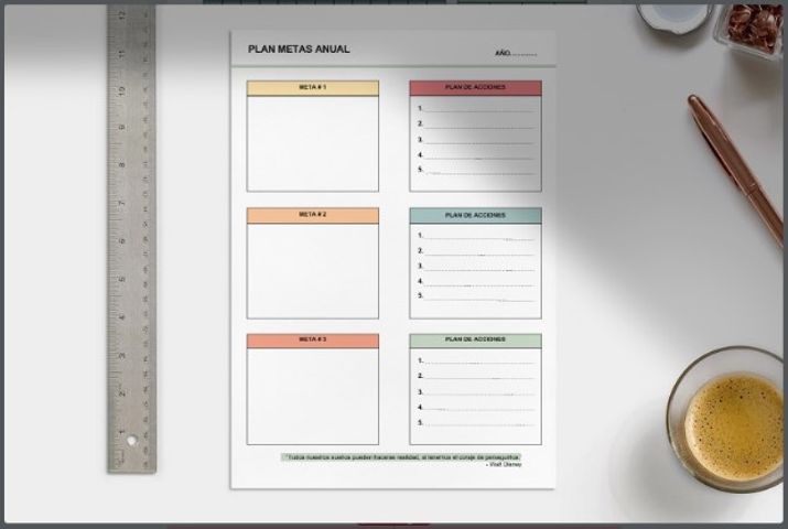 Planner Perpetuo Productividad Total (14 páginas)
