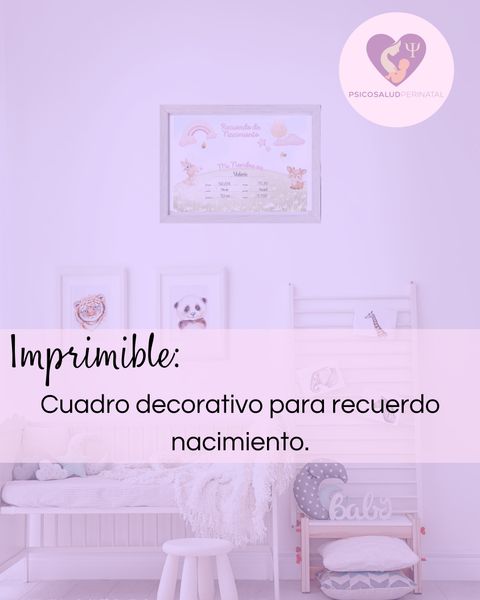 Pack Imprimible Cuadritos de Nacimiento