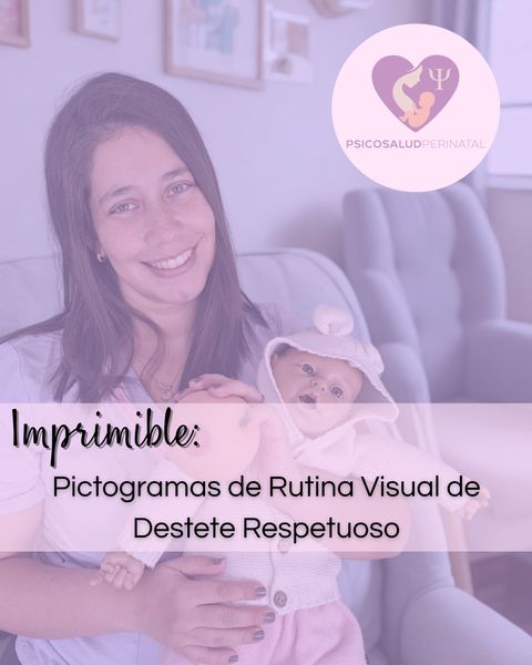 Pictogramas de Rutina Visual de Destete Respetuoso