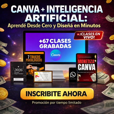 CANVA + INTELIGENCIA ARTIFICIAL: Aprendé Desde Cero y Diseñá en Minutos