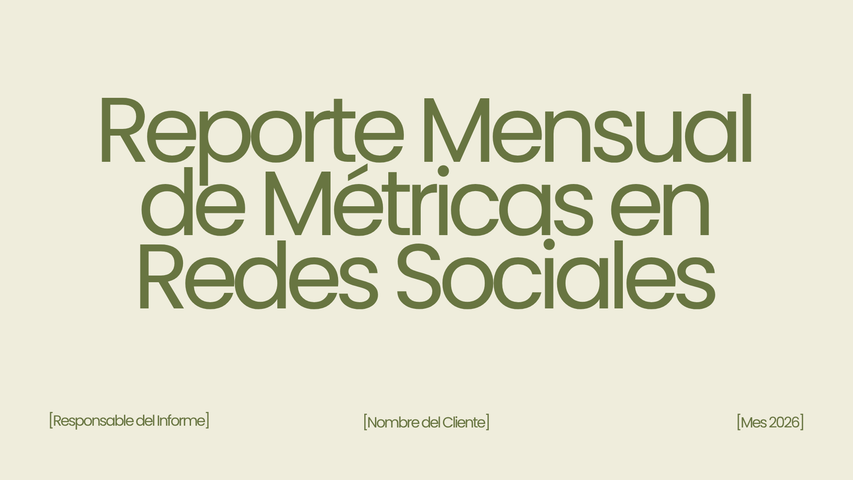 Reporte de Métricas Gratuito