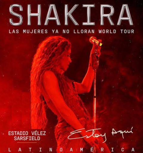 Shakira - 8 Dic. Platea Pref. D - (1 Entrada)