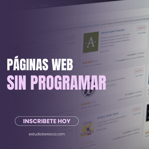 Páginas web sin programar