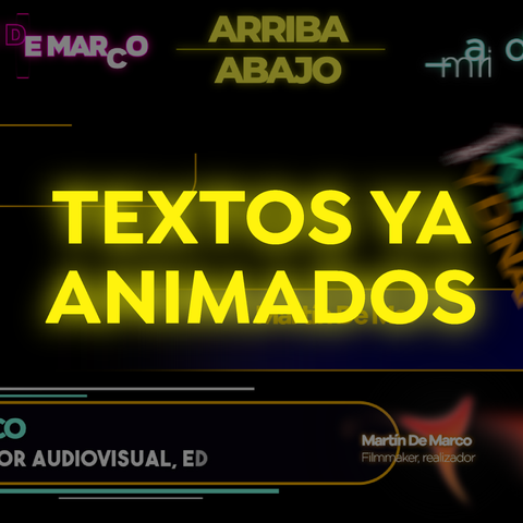Pack de 20 ANIMACIONES DE TEXTO