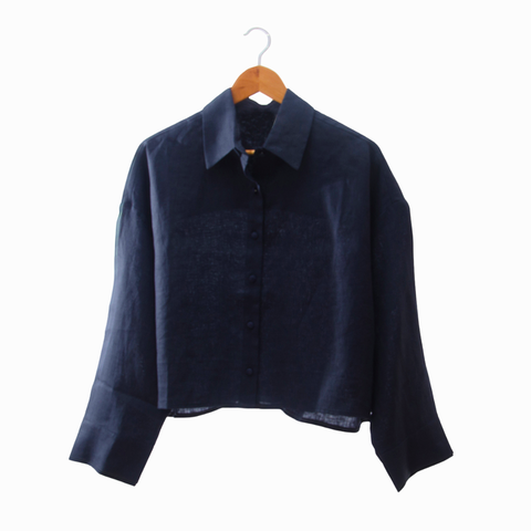 Camisa Nelly - Azul Petróleo