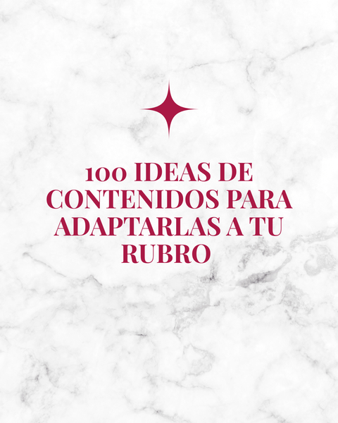 100 Ideas de Contenidos
