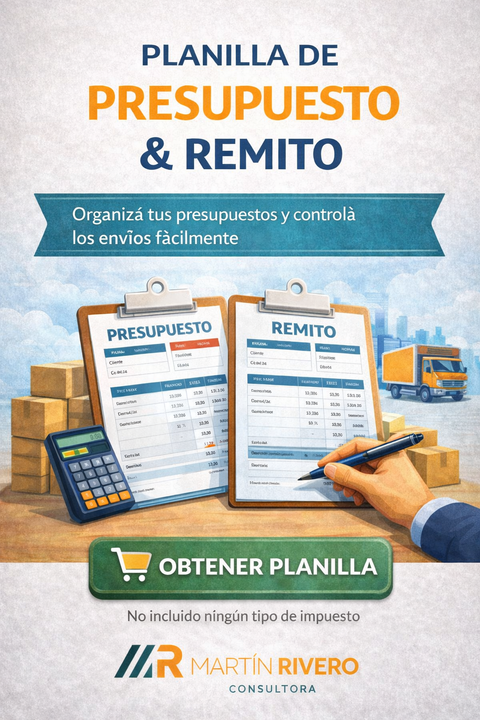 Planilla de Presupuesto - Remito