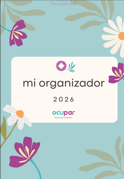 Organizador floral 2026