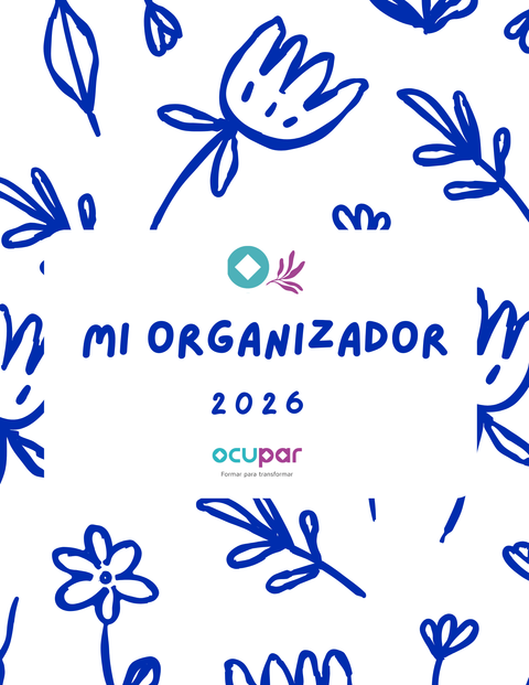 Organizador azul 2026