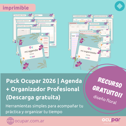 Combo agenda + organizador floral 2026