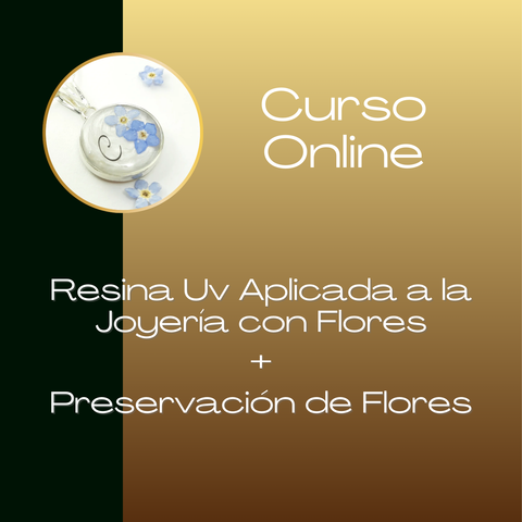 Resina Uv Aplicado a la Joyería con Flores Naturales 
