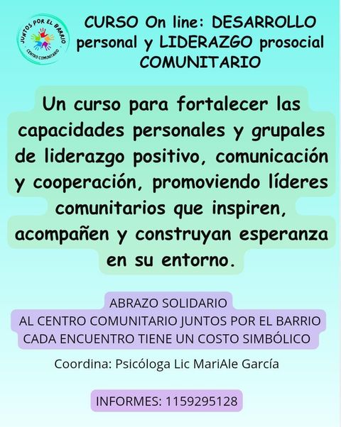 Curso Virtual de Desarrollo personal y Liderazgo prosocial comunitario