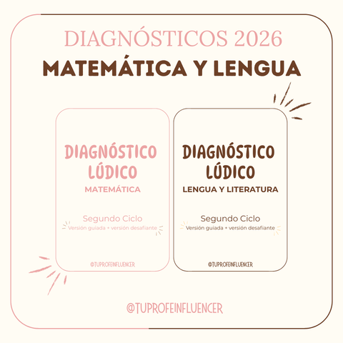 Diagnósticos: LENGUA Y MATEMÁTICA 2026