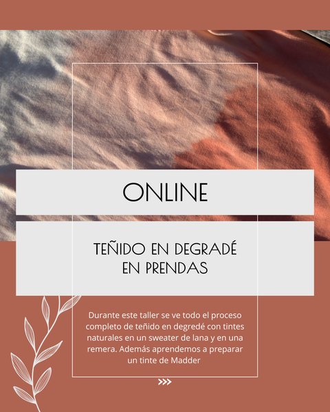 TALLER DE TEÑIDO EN DEGRADÉ EN PRENDAS