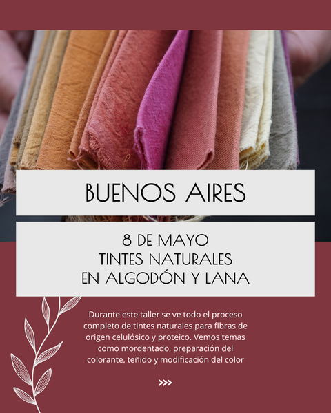 TALLER DE TINTES NATURALES / MAYO / BUENOS AIRES