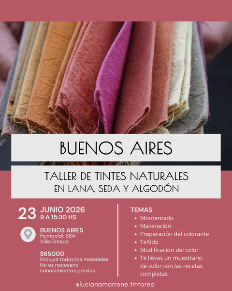 TALLER DE TINTES NATURALES 