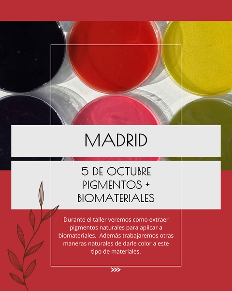 MADRID / SEÑA TALLER DE PIGMENTOS NATURALES + BIOMATERIALES