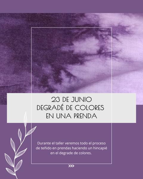 TALLER DE DEGRADE DE COLORES / 23 DE JUNIO