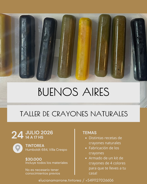 TALLER DE CRAYONES NATURALES