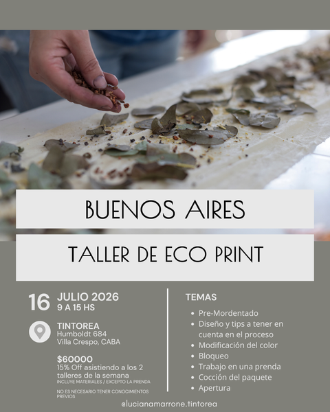 TALLER DE ECO PRINT 