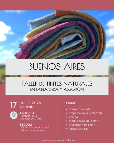 TALLER DE TINTES NATURALES