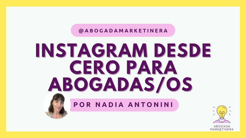 Instagram desde cero para Abogadas/os