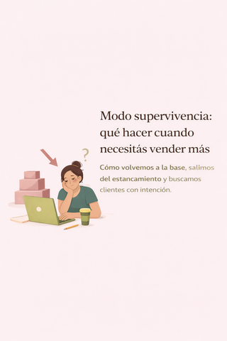 Cuando estás en modo supervivencia: qué hacer cuando sabés que necesitás vender más