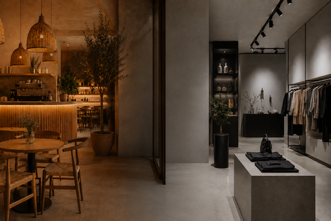 Los materiales y la iluminación también comunican 