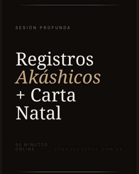 Sesión de Registros Akáshicos con Carta Natal - VIDEOLLAMADA 90 minutos