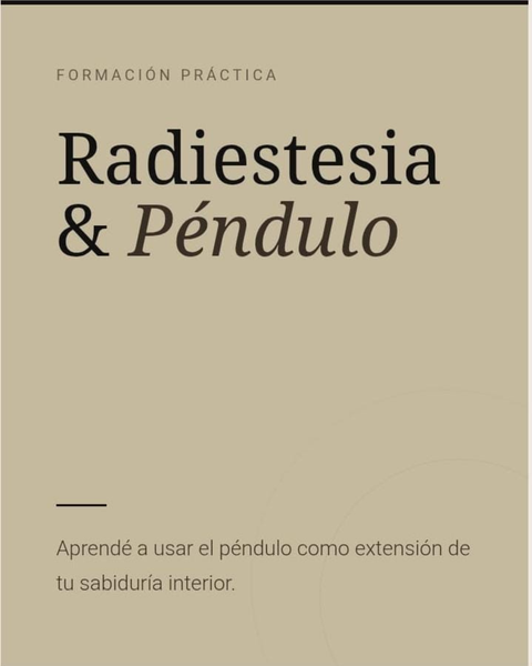 Radiestesia & Uso del Péndulo