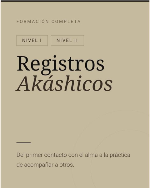 Registros Akáshicos Nivel II