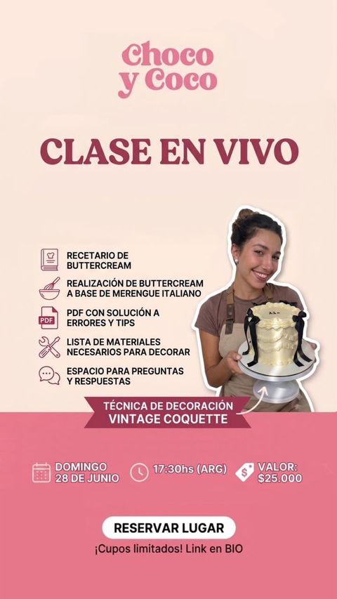 CLASE EN VIVO - Tecnica de decoracion vintage coquette