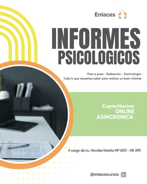 Taller Informes Psicologicos y psicopedagogicos 