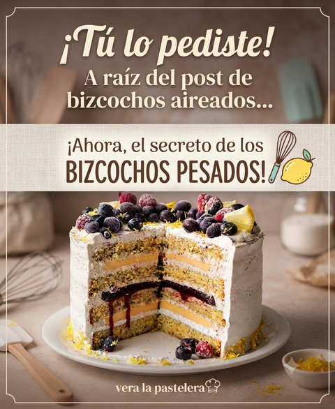 Guía práctica de Bizcochos pesados con materia grasa 