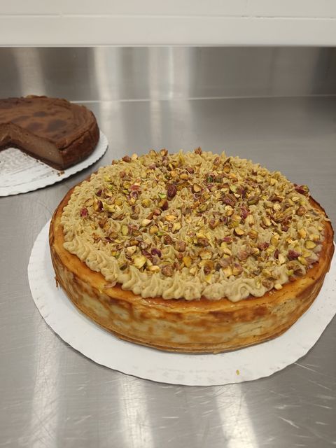 Tarta de Queso de PISTACHO