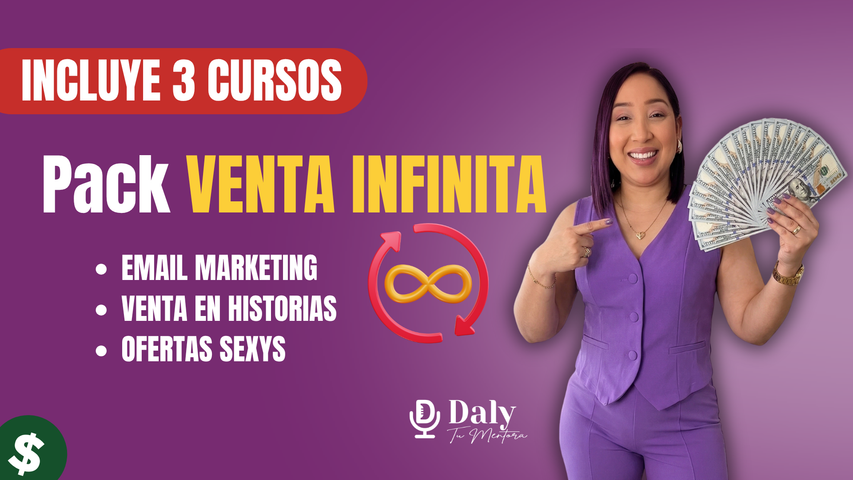 Pack Venta infinita- incluye 3 cursos