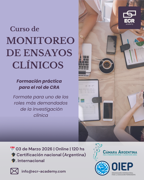 Monitoreo de Ensayos Clínicos (marzo-junio 2026)