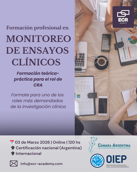 Monitoreo de Ensayos Clínicos (marzo-junio 2026)