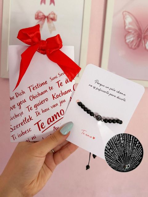 Pulsera Te Amo en 100 idiomas