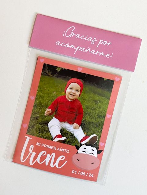 Fotoimanes souvenir con etiqueta y cierra bolsa