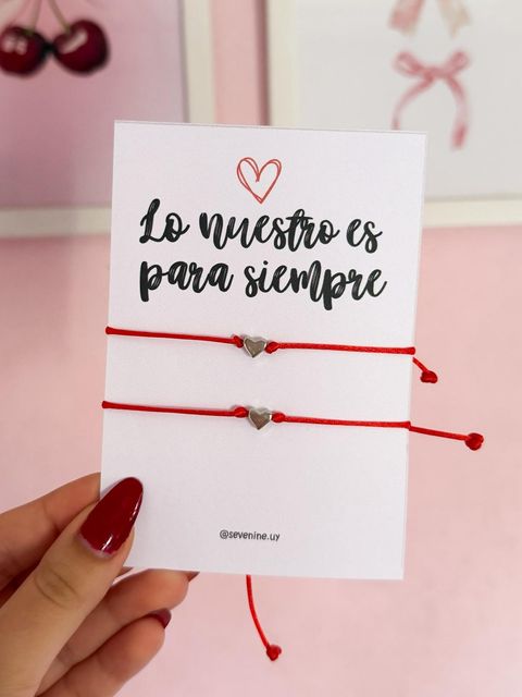 Pulseras corazón