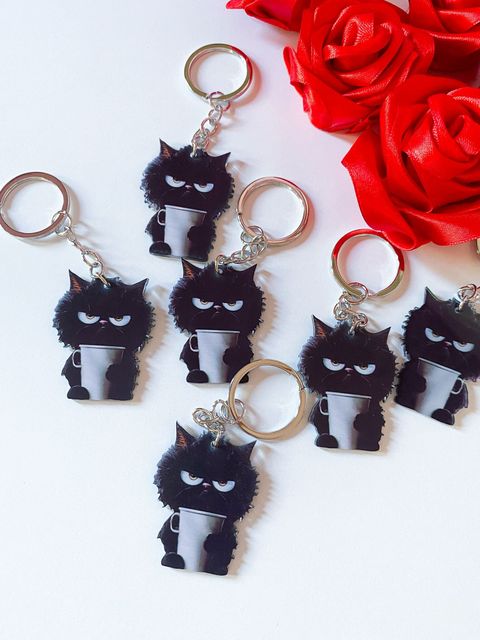 Llavero gato negro 