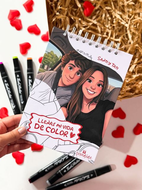 Álbum ilustrado personalizado para colorear