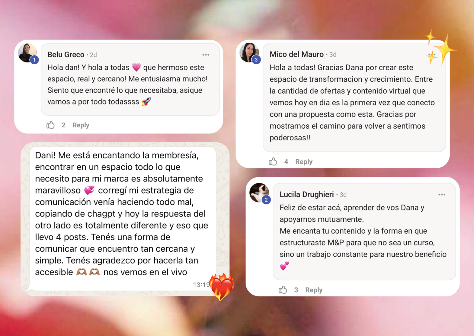 Mensajes y testimonios de alumnas de Magnéticas