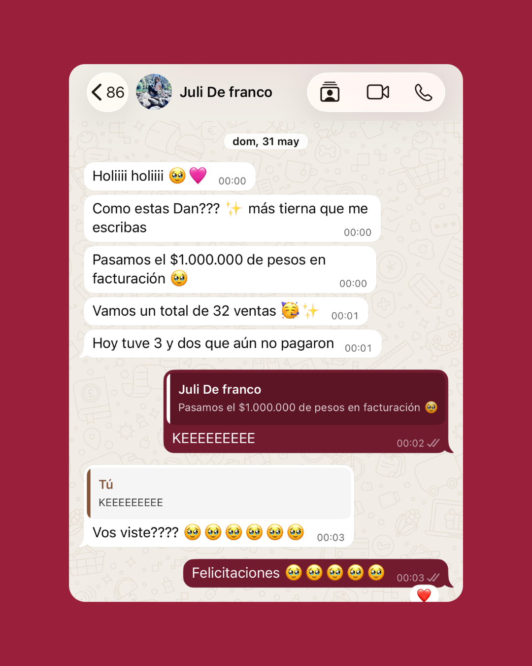 Testimonio de Julieta De Franco