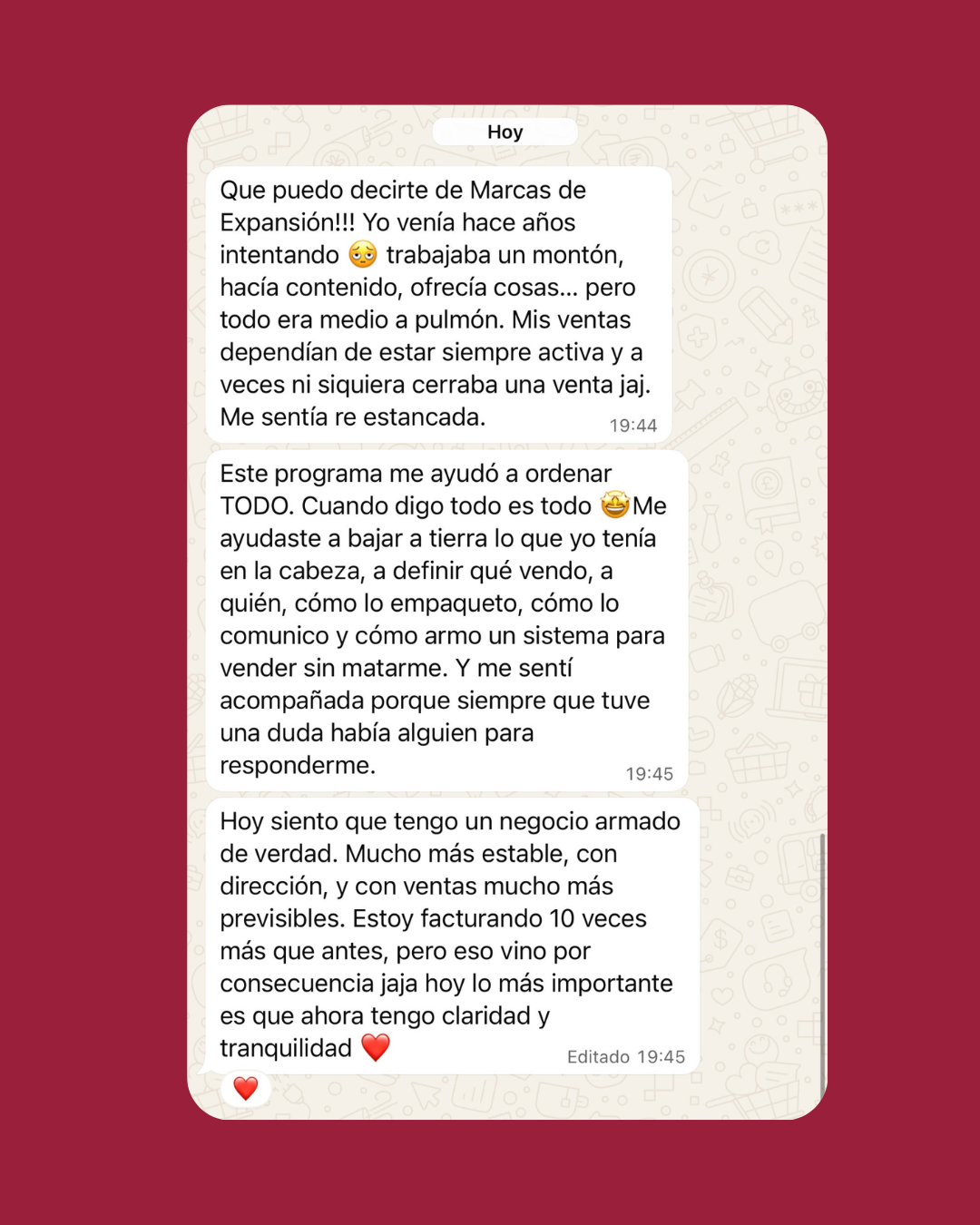 Testimonio de Agustina Martinez