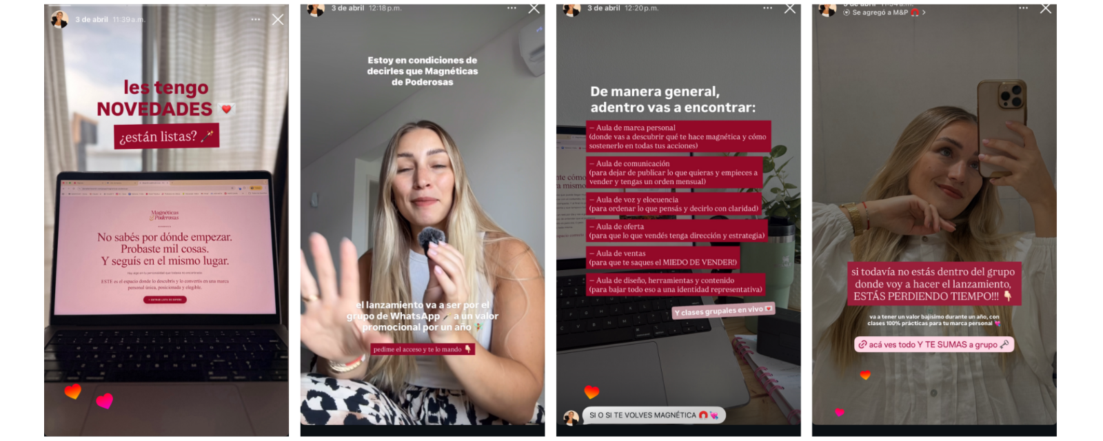 Secuencias reales de Historias que Facturan