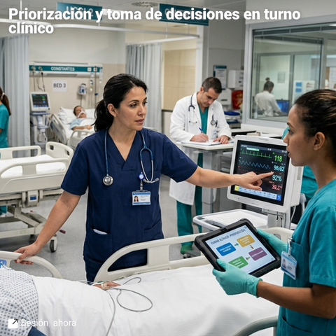 Priorización y toma de decisiones en turno clínico