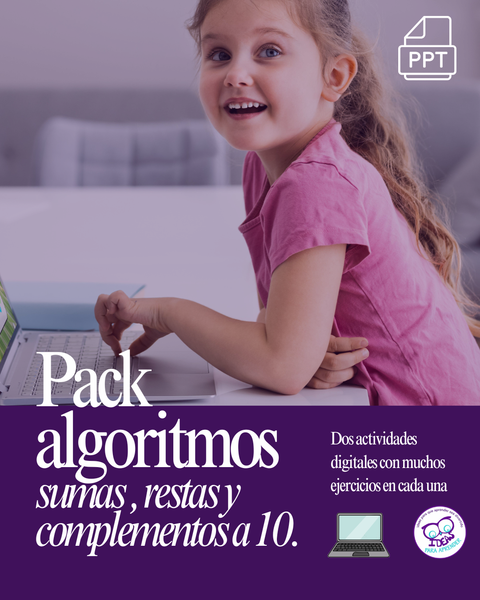 Pack Algoritmos. Sumas, restas y complementos a 10