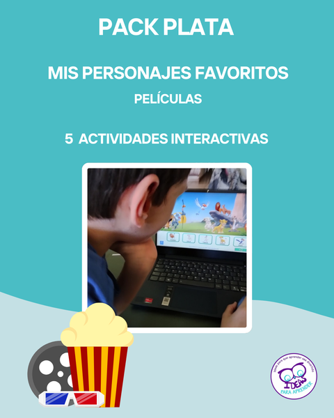 TE04-PACK PLATA. Mis personajes favoritos. Películas